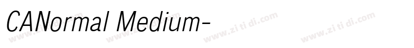 CANormal Medium字体转换